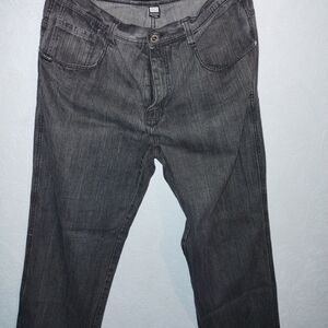 Vintage Gray Men's Straight Jeans